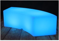 LED Serpentine Benches